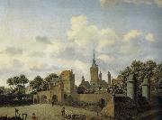 Jan van der Heyden Church of the landscape oil painting